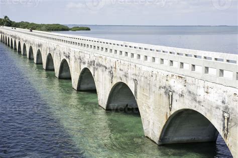 Old 7 mile bridge 1426204 Stock Photo at Vecteezy