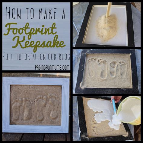 Sand Footprint Craft - Full DIY instructions! | Sand footprint ...