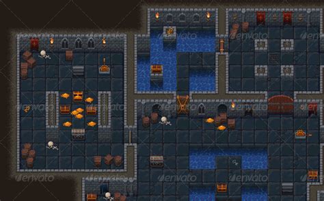 Top-Down Roguelike Dungeon Crawl RPG Tileset by shizayats | GraphicRiver