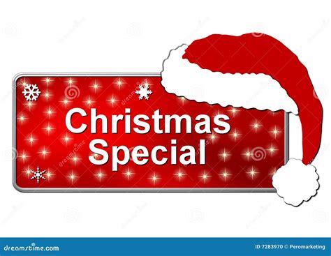 Christmas Special Button Stock Photo - Image: 7283970