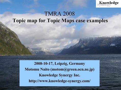 Topic map for Topic Maps case examples | PPT