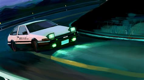 HD Wallpaper of Toyota Trueno from Initial D Final Stage