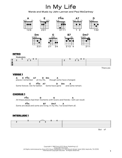 In My Life by The Beatles - Really Easy Guitar - Guitar Instructor