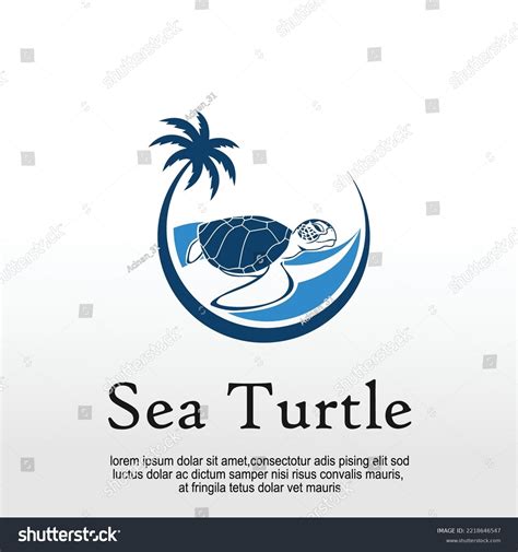 Sea Turtle Conservation Logo Design Idea Stock Vector (Royalty Free) 2218646547 | Shutterstock