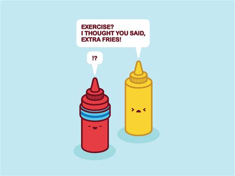 ketchup + mustard meme by Cat on Dribbble