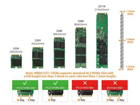 MB861U31-1M2B_USB-C+A 3.2 Gen 2 (10Gbps) to M.2 NVMe SSD Thunderbolt 4 Compatible Enclosure