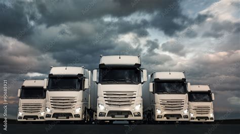 Truck Fleet Stock Photo | Adobe Stock