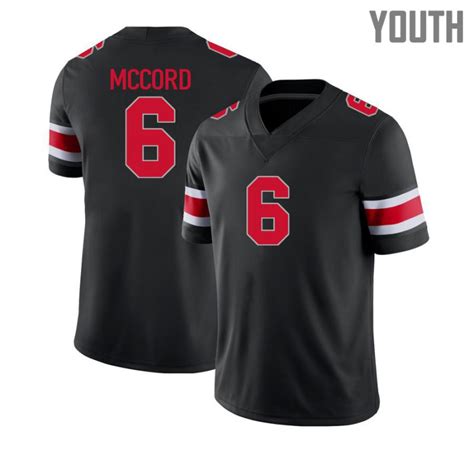 #6 Kyle Mccord Youth Ohio State Buckeyes Black Football Jersey