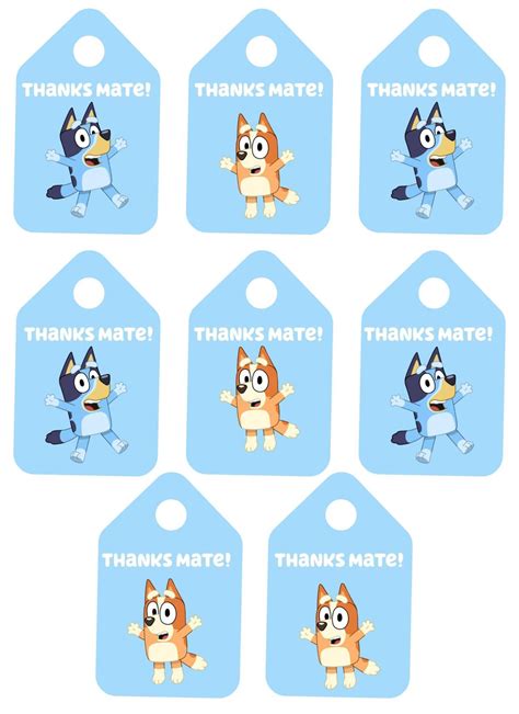 Bluey party favors! (And printables!) : r/bluey