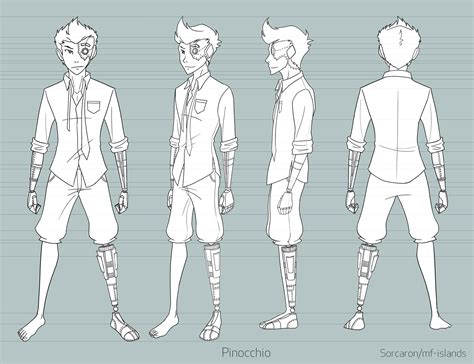 Pinocchio Character Turnaround by Sorcaron on DeviantArt