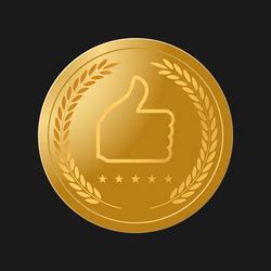 Gold laurel wreath or laureate as award Royalty Free Vector