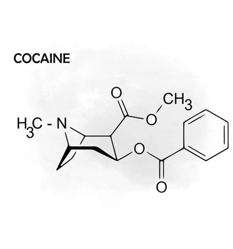 Cocaine formula SVG clipart Cocaine diagram svg Digital