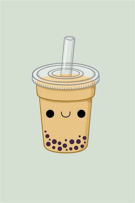 Pearl milk tea wallpaper cute Food Kawaii, Chibi Kawaii, Kawaii Doodles, Kawaii Art, Cute ...