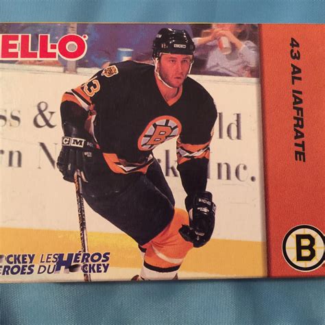 AL IAFRATE Hockey Heroes Jello Kraft Box BOSTON BRUINS 1994 Card ...