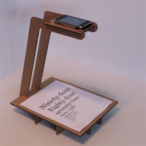 Cardboard iPhone Document Scanner