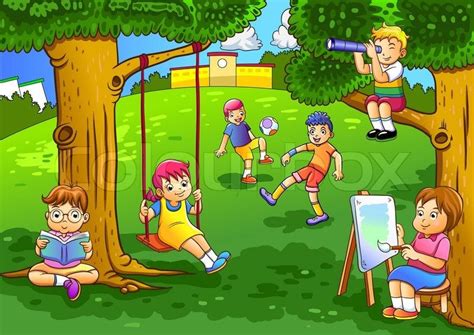 Image result for children playing in the garden clipart | Picture ...