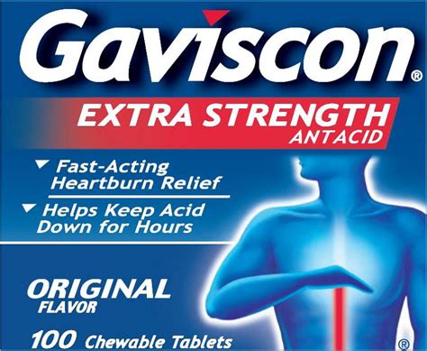 Gaviscon Extra Strength (tablet, chewable) GlaxoSmithKline Consumer ...