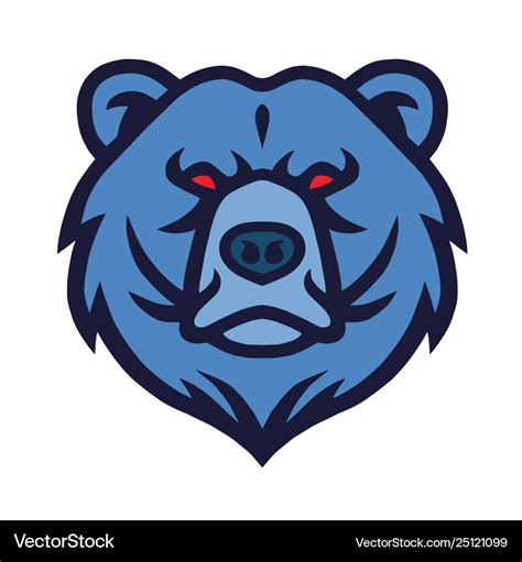 Bear logo mascot Royalty Free Vector Image - VectorStock