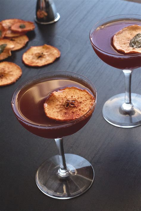 Autumn Spiced Apple Brandy Cocktail - Recipe Hearth