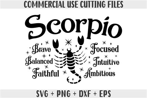 Scorpio SVG, Zodiac SVG, Zodiac Signs Clipart SVG, Gift for Scorpio Png ...