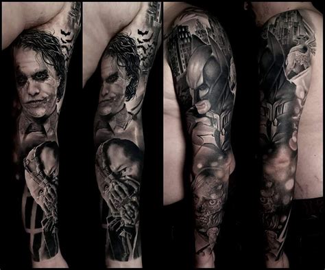 My The Dark Knight Movie Homage Sleeve by Rj Valencerina UpTownTattoo ...