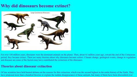 Dinosaur Extinction Theories