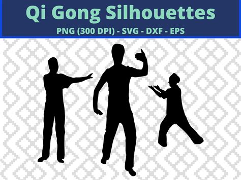 Qi Gong Svg Qi Gong Monogram Silhouette Qi Gong Svg Files - Etsy Australia