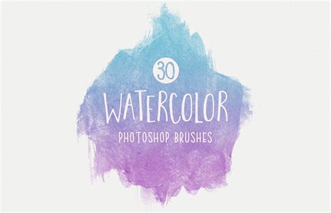 Watercolor Brushes for Photoshop — Medialoot