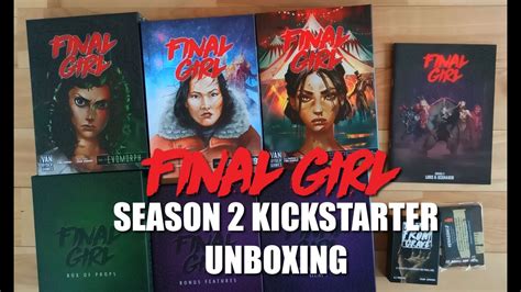 Final Girl Season 2 Kickstarter unboxing (Solo Board Game - Horror ...