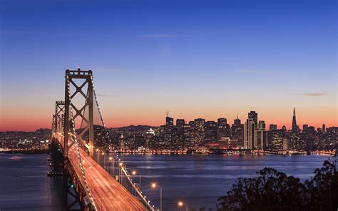 San Francisco Bay Bridge Sunset Wallpapers - Wallpaper Cave