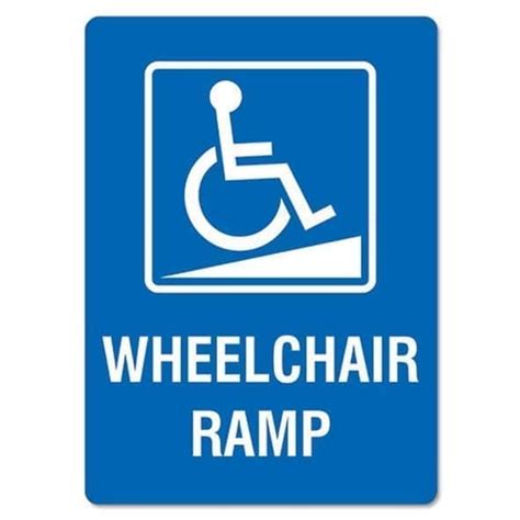 Wheelchair Ramp Sign - The Signmaker