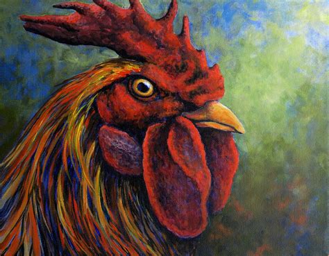 Rooster Fine Art Print the Red Rooster. Gift for | Etsy