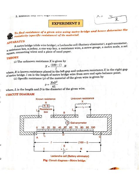 Meter Bridge Experiment1 | PDF