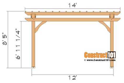 12x16 Pergola Plans | PDF | Material List - Construct101