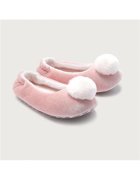 Pom-Pom Slippers | Girls' Clothing | The White Company US