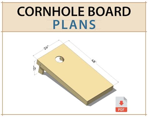 Regulation Cornhole Board DIY Plans PDF - Etsy