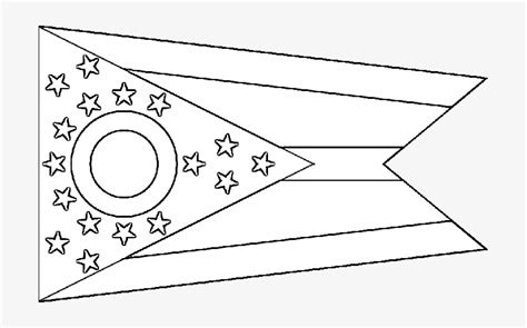 Ohio State Flag Outline - 700x431 PNG Download - PNGkit