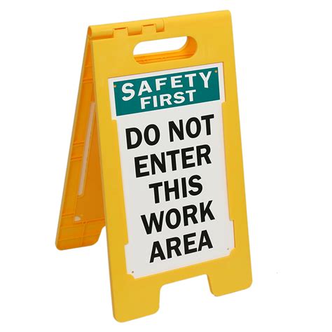 Safety First - Do Not Enter This Work Area Sign, SKU - SF-0285