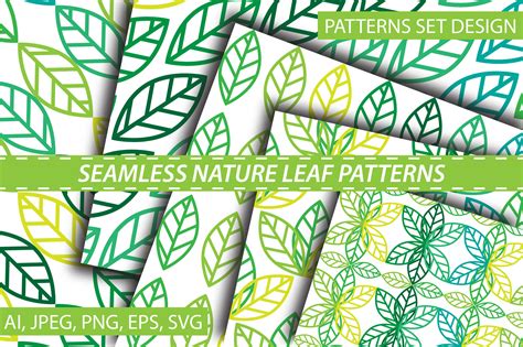 Seamless Nature Leaf Pattern Graphic by SIKEY STUDIO · Creative Fabrica