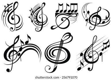 1,634 Music notes tattoo 图片、库存照片和矢量图 | Shutterstock