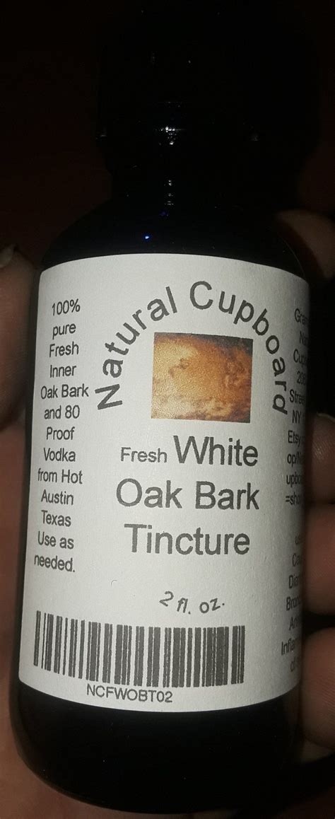 White Oak Bark Tincture by NaturalCupboard on Etsy | Natural cupboards ...