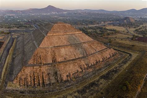 Sunrise Over the Teotihuacan Pyramid Stock Photo - Image of foggy, morning: 251474578