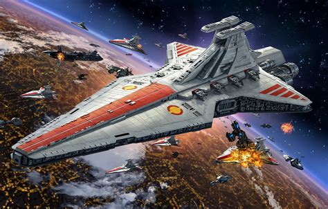 Wallpaper Star Wars, Coruscant, Star destroyer, type "Venator", The ...