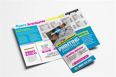 Print Shop Trifold Brochure Template - PSD, Ai & Vector - BrandPacks