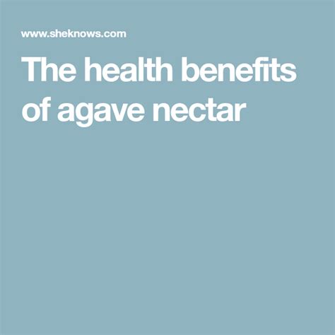 Experts give us the disappointing scoop on agave nectar | Agave nectar benefits, Agave nectar ...