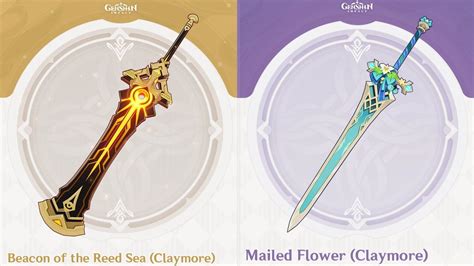 Genshin Impact 3.5 weapons: Beacon of the Reed Sea & Mailed Flower ...