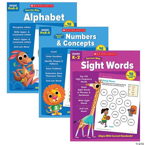 Scholastic Teacher Resources Early Learning Success Workbooks, 3 Book ...