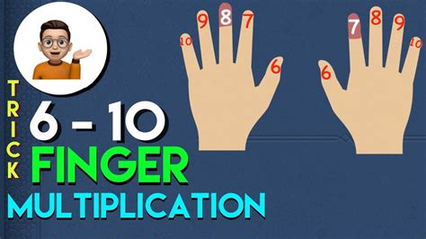 Times table trick using your hands (finger multiplication) - Super Easy ...