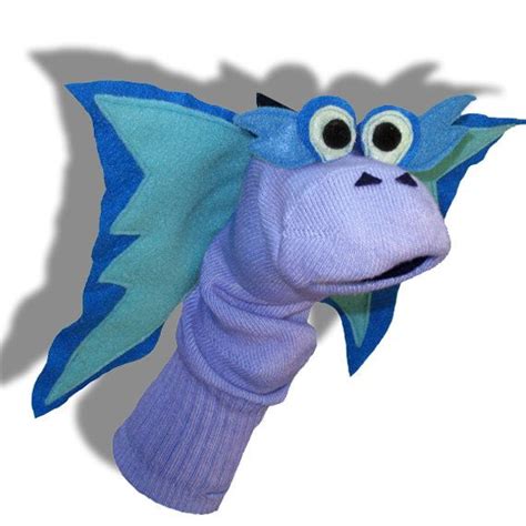 Handmade Dragon Sock Puppet Choose Color | Sok dieren, Marionet, Handpoppen