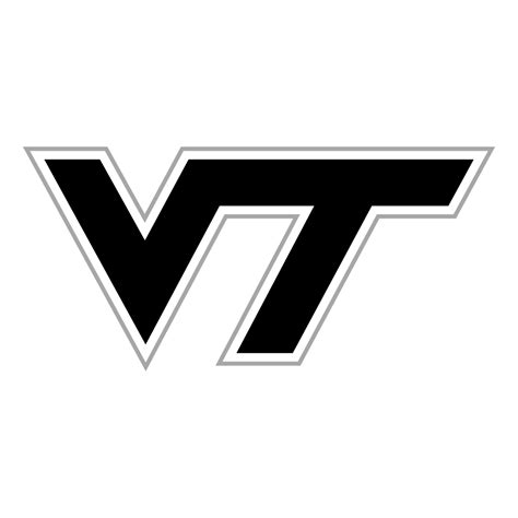 Virginia Tech Hokies Logo Black and White – Brands Logos